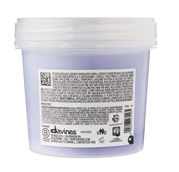 Маска для миттєвого розгладження та надання м'якості волоссю Davines Essential Haircare LOVE Smoothing Instant Mask 75584 фото