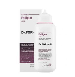 Відновлююча маска - кондиціонер для пошкодженого волосся Dr.FORHAIR Folligen Silk Treatment 8809485532677 фото