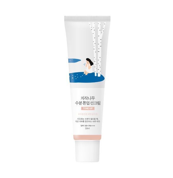 Тонувальний сонцезахисний крем з березовим соком ROUND LAB Birch Juice Moisturizing Tone Up Sunscreen 4008 фото