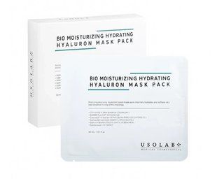 Маска для обличчя з гіалуроновою кислотою Usolab Bio Moisturizing hydrating hyaluron mask UL071 фото